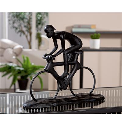 Gılde Heykel Bisiklet Poli Siyah L.8 cm G.28 cm Y.24 cm
