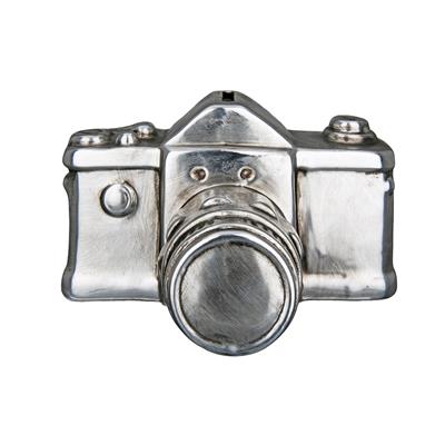 Gılde Kamera Para Kutusu Seramik Gümüş Renkli L.11 cm W.16 cm H.10 cm