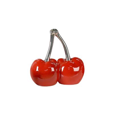 Gılde Kiraz Dekoratif Obje Seramik Kırmızı Küçük Boy W.16 cm H.16 cm