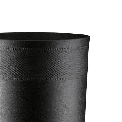 Gılde Saksı Silindirik Alüminyum Siyah Küçük Boy Y.29 cm D.18 cm