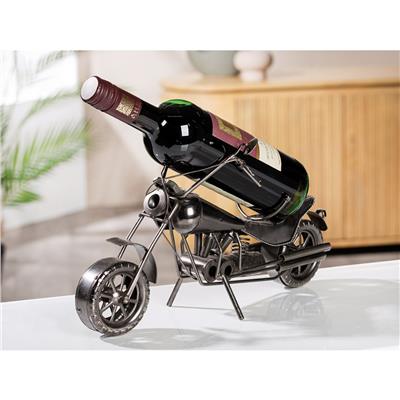Gılde Şişe Tutucu Motosiklet Metal Gümüş Renkli L.11 cm W.36 cm H.20 cm