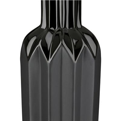 Gılde Şişe Vazo Konik Seramik Siyah H.48 cm D.13 cm