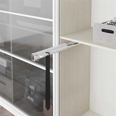 Gizli Raylı Alüminyum Kravatlık Beyaz Renk