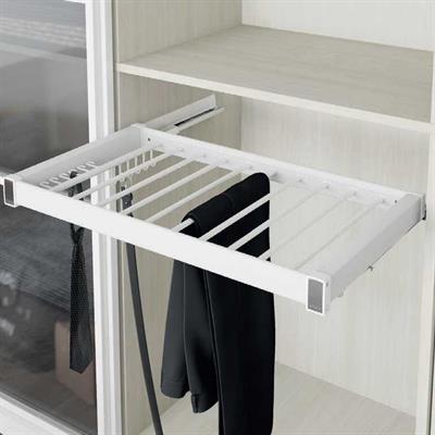 Gizli Raylı Alüminyum Pantolonluk Beyaz Renk