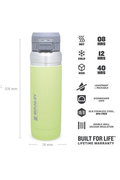 Stanley The Quick Flip Paslanmaz Çelik Termos 0,7 Lt - Açık Yeşil