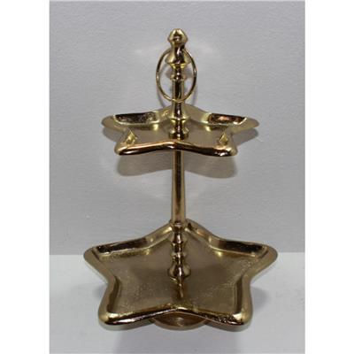 Gold Yıldız Model 2 Katlı Servis Standı 32/H. 45Cm