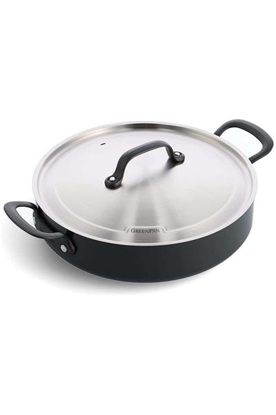 Greenpan Thermolon Tencere Craft 30 Cm Basık Tencere 4,9 Lt