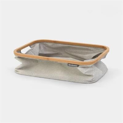 Grey Katlanabilir Dikdörtgen Kumaş Çamaşır Sepeti 40 L