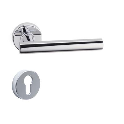 Grıp Rozetli Kapı Kolu Takımı Krom Renk