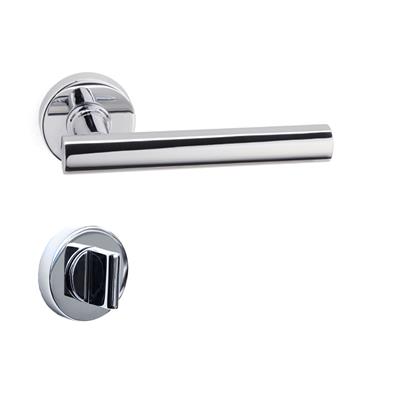 Grıp Rozetli Kapı Kolu Takımı Krom Renk