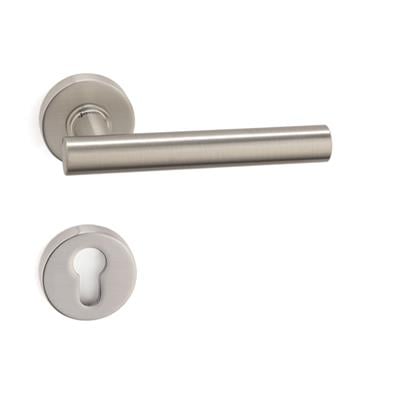 Grıp Rozetli Kapı Kolu Takımı Saten Renk