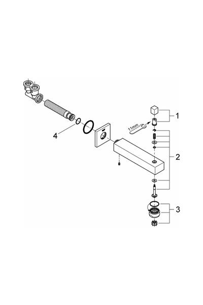 Grohe Eurocube Yön Değiştiricili Çıkış Ucu