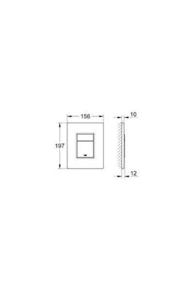 Grohe Gömme Rezervuar Kumanda Paneli Abs Beyaz