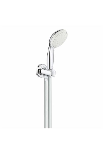 Grohe Temposta 100 El Duşu Askılı Su Çıkış Dirseği, El Duşu Ve Spiral Hortum