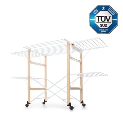 Gulliver Katlanabilir Ahşap Çamaşır Kurutmalık Naturel/Beyaz Renk