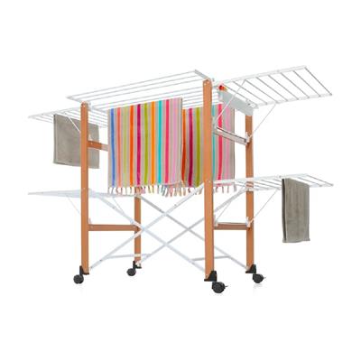 Gulliver Katlanabilir Ahşap Çamaşır Kurutmalık Ceviz/Beyaz Renk