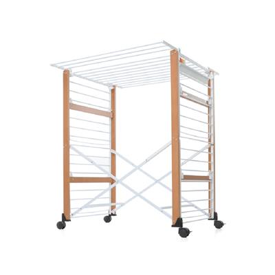 Gulliver Katlanabilir Ahşap Çamaşır Kurutmalık Ceviz/Beyaz Renk