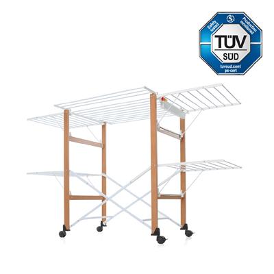 Gulliver Katlanabilir Ahşap Çamaşır Kurutmalık Ceviz/Beyaz Renk