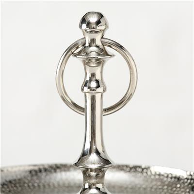 Gümüş  Dekoratif Raflı Stand 30Cm