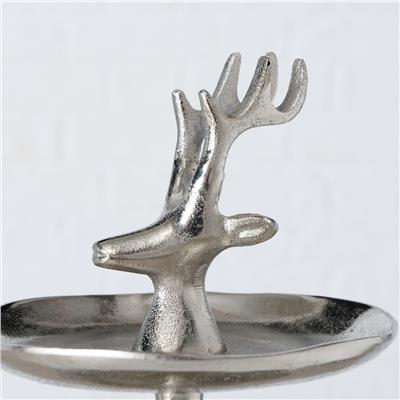 Gümüş Dekoratif Raflı Stand 49Cm