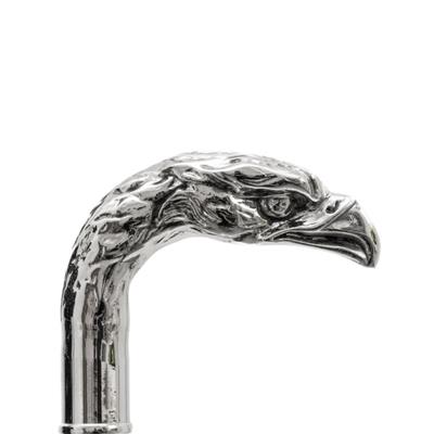 Gümüş Kartal Figürlü Siyah Baston 92 Cm