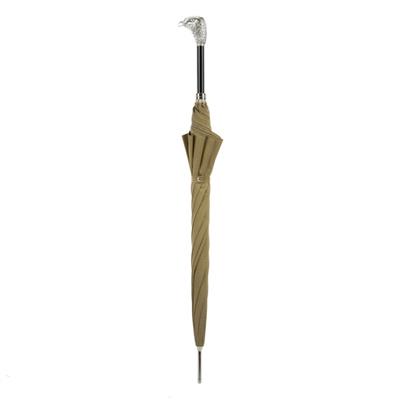 Gümüş Kartal Figürlü Reçine Saplı Unisex Otomatik Şemsiye 95 cm