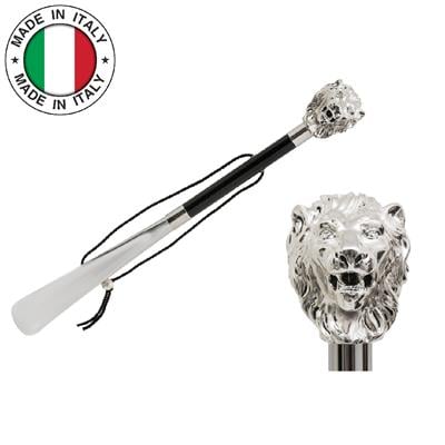 Silver Aslan Figürlü Lüks Ayakkabı Çekeceği H: 50 cm