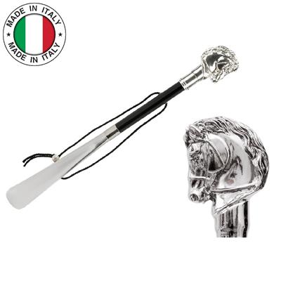 Silver At Figürlü Lüks Ayakkabı Çekeceği H: 50 cm