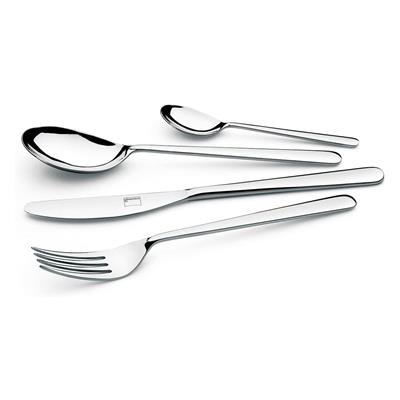 Gümüş Renk Dövme Kalınlığı 4,5Mm Eclıpse 24 Parça Kaşık Çatal Seti