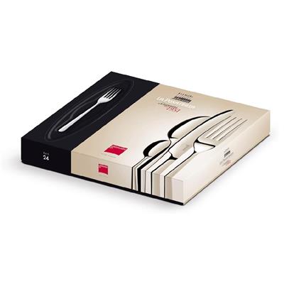 Gümüş Renk Dövme Kalınlığı 4,5Mm Eclıpse 24 Parça Kaşık Çatal Seti