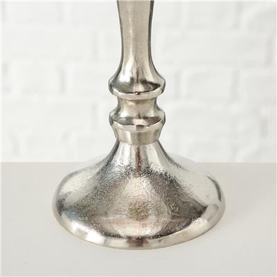 Gümüş Yuvarlak Mumluk 30Cm