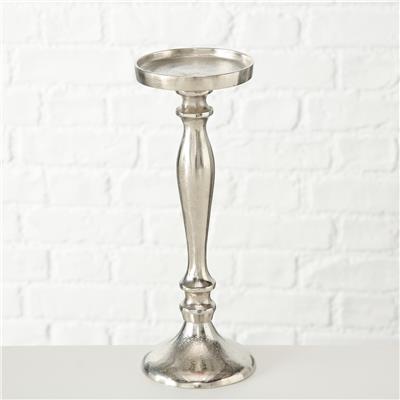 Gümüş Yuvarlak Mumluk 30Cm