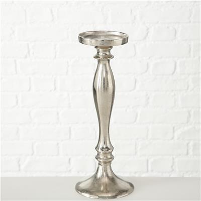 Gümüş Yuvarlak Mumluk 36Cm