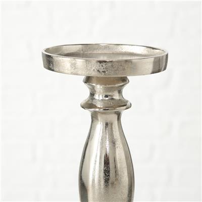 Gümüş Yuvarlak Mumluk 36Cm