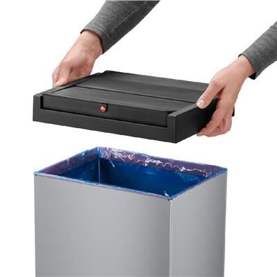 Hailo 35 Lt Gümüş Çöp Kovası