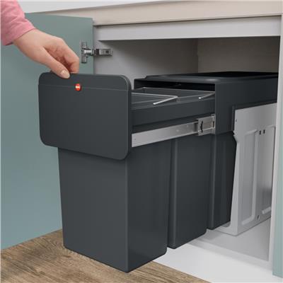 Hailo 3X10 Lt Dolap İçi Çöp Kovası