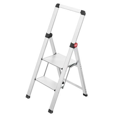 Hailo DK40 Selekta BasicLine 2 Basamaklı Emniyet Merdiveni Alüminyum Renk