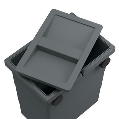 Hailo Flexbox Çöp Kutusu S Mini - Siyah 7 Lt