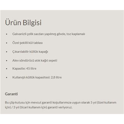 Hailo  Siyah Küllük & Çöp Kovası