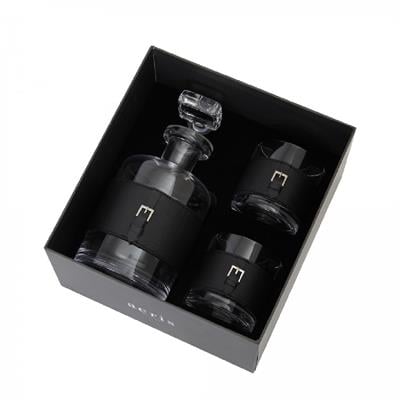 Hakiki Deri Viski Seti – Siyah