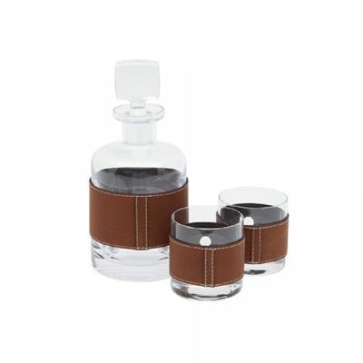 Hakiki Deri Viski Seti – Taba