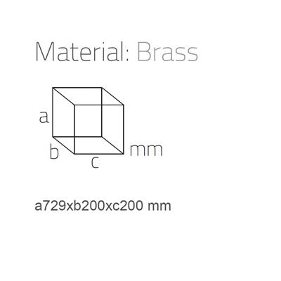 Hareketli Tuvalet Kağıtlığı Krom 729X200X200 Mm