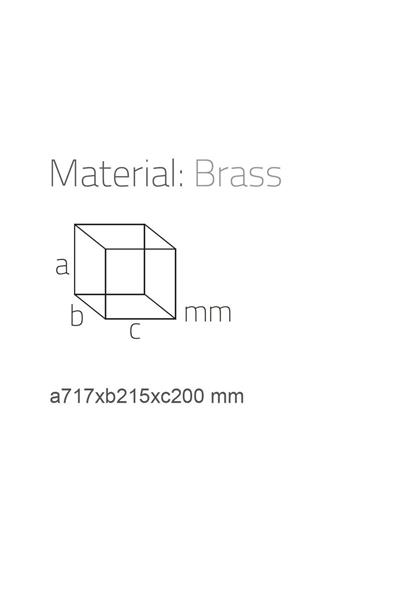 Hareketli Tuvalet Kağıtlığı Krom Renk 718X200X213 Mm