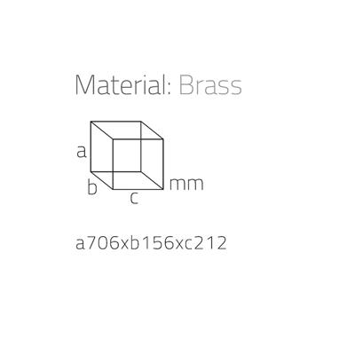 Hareketli Yedek Kağıtlık Mermer Deseni-Siyah 707X156X212 Mm
