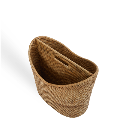 Hası Oval Sepet Dergilik Naturel 37x23x31 cm