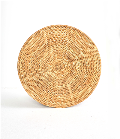 Hasır Amerikan Servis Altlığı Gri Çap:40 cm