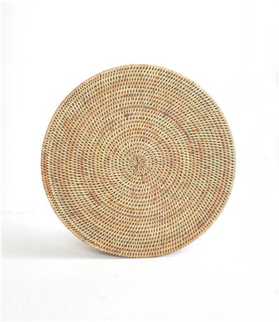 Hasır Amerikan Servis Altlığı Naturel Çap:40 cm