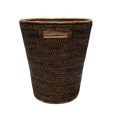 Hasır Atık Kağıt Kutusu Kahverengi