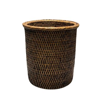 Hasır Atık Kağıt Sepeti S Kahverengi 23/20x23 cm
