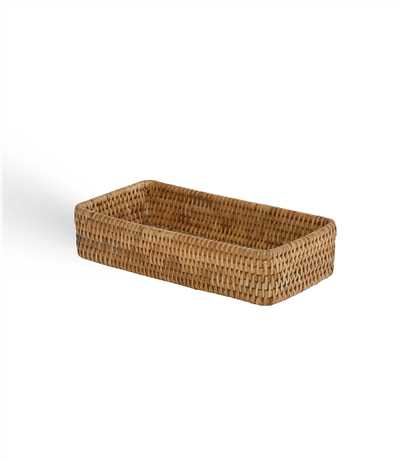 Hasır Banyo Tepsisi Naturel 25x12x5 cm